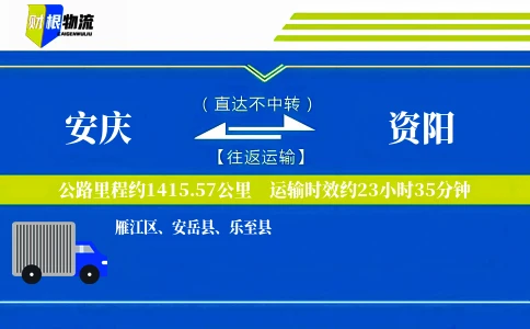 安庆到资阳物流公司