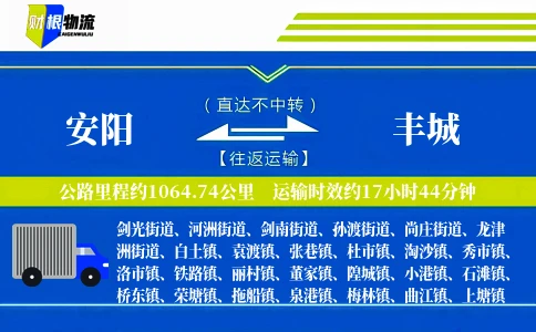 安阳到丰城物流公司