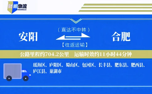 安阳到合肥物流公司