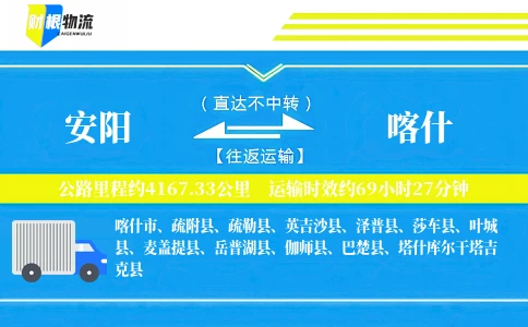 安阳到喀什物流公司
