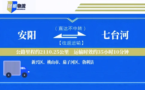 安阳到七台河物流公司