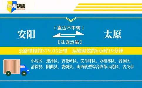 安阳到太原物流公司