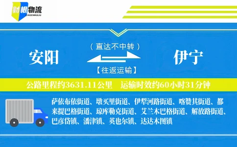 安阳到伊宁物流公司