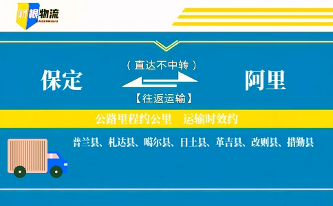 保定到阿里物流公司