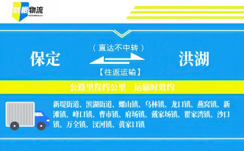 保定到洪湖物流公司