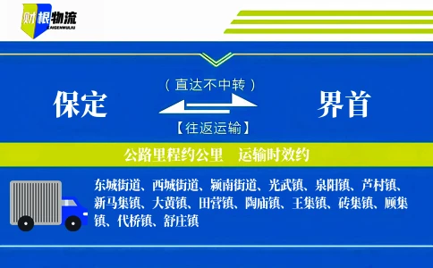 保定到界首物流公司