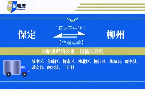 保定到柳州物流公司