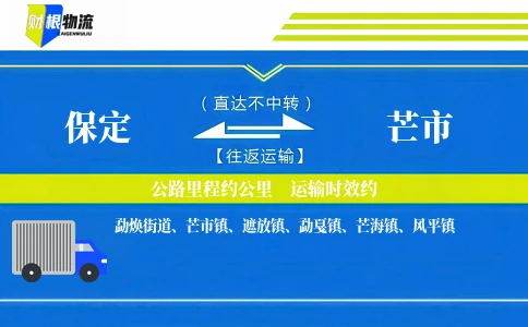 保定到芒市物流公司