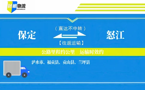 保定到怒江物流公司