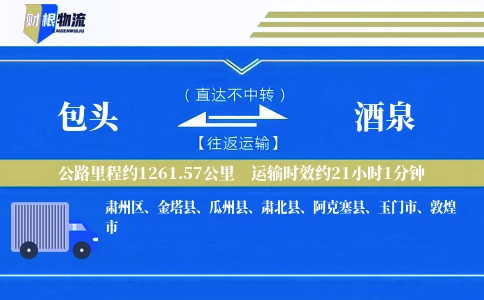 包头到酒泉物流公司