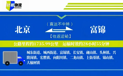 北京到富锦物流公司