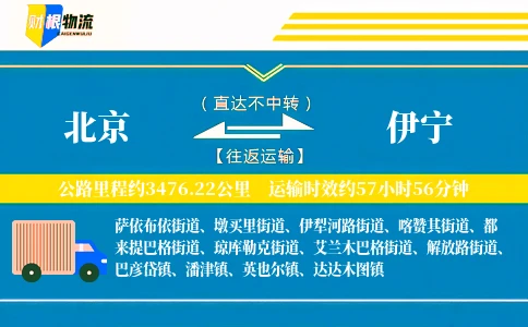 北京到伊宁物流公司