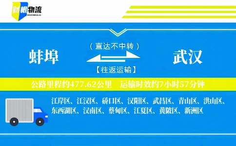 蚌埠到武汉物流公司