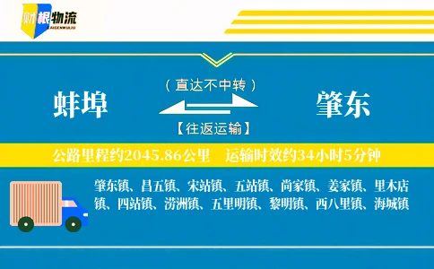 蚌埠到肇东物流公司