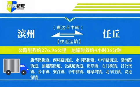 滨州到任丘物流公司