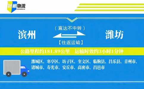 滨州到潍坊物流公司