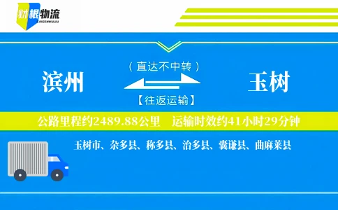 滨州到玉树物流公司
