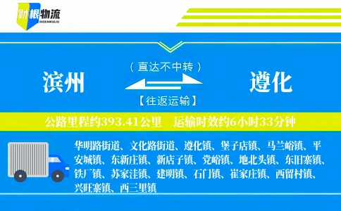 滨州到遵化物流公司