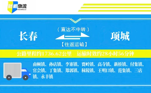 长春到项城物流公司
