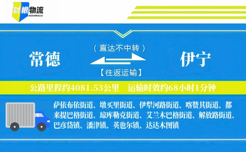 常德到伊宁物流公司