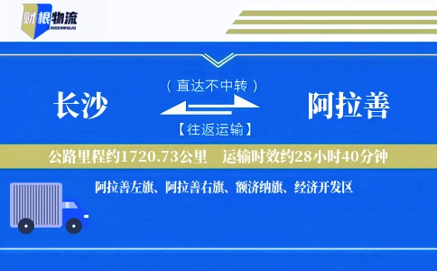 长沙到阿拉善物流公司