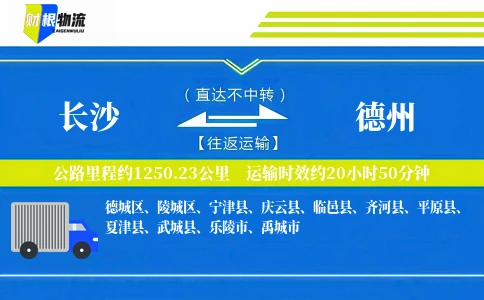 长沙到德州物流公司