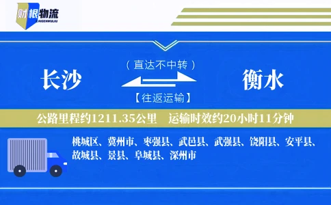 长沙到衡水物流公司
