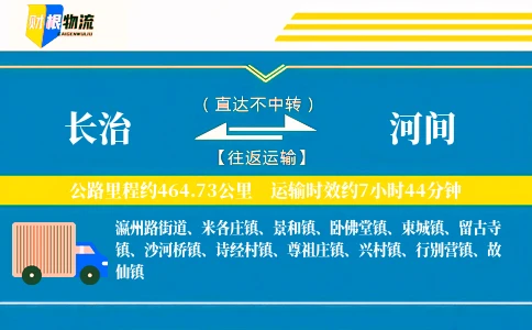 长治到河间物流公司