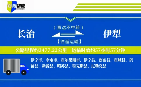 长治到伊犁物流公司