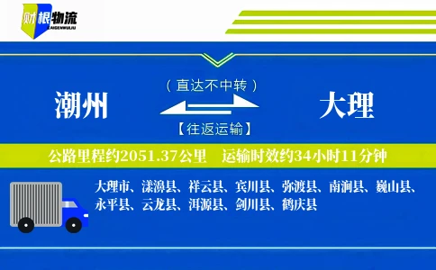 潮州到大理物流公司