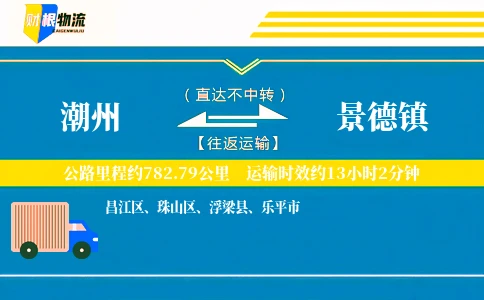 潮州到景德镇物流公司