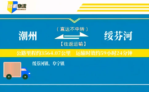 潮州到绥芬河物流公司