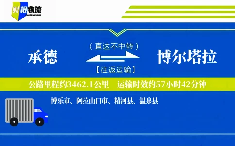 承德到博尔塔拉物流公司