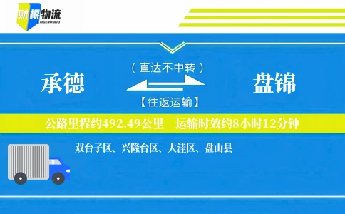 承德到盘锦物流公司
