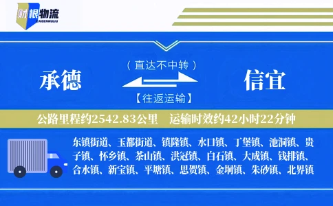 承德到信宜物流公司