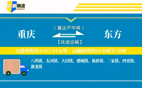 重庆到东方物流公司