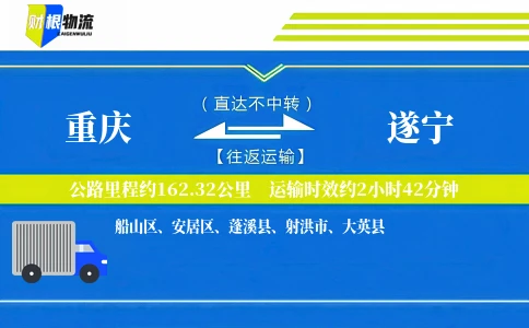 重庆到遂宁物流公司