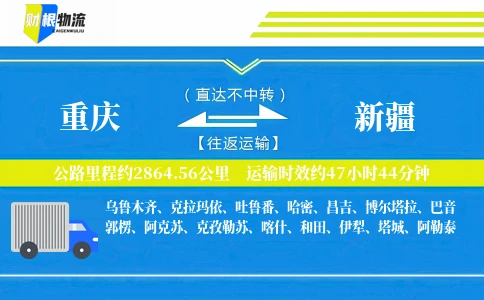 重庆到新疆物流公司