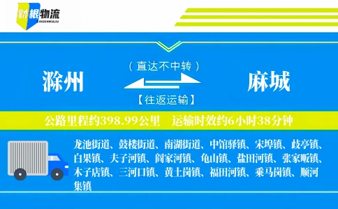 滁州到麻城物流公司