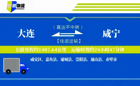 大连到咸宁物流公司