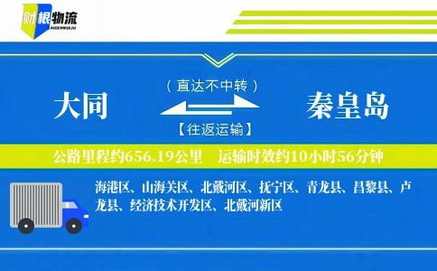 大同到秦皇岛物流公司