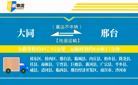 大同到邢台物流公司