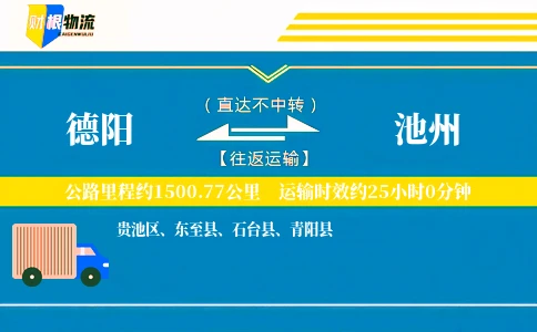 德阳到池州物流公司