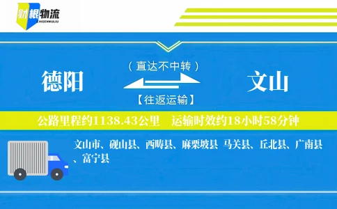 德阳到文山物流公司