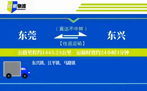 东莞到东兴物流公司