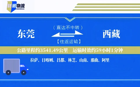 东莞到西藏物流公司