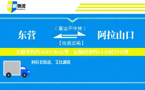 东营到阿拉山口物流公司