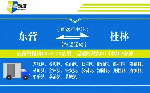 东营到桂林物流公司