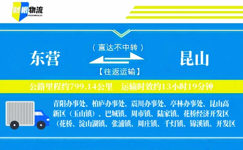 东营到昆山物流公司