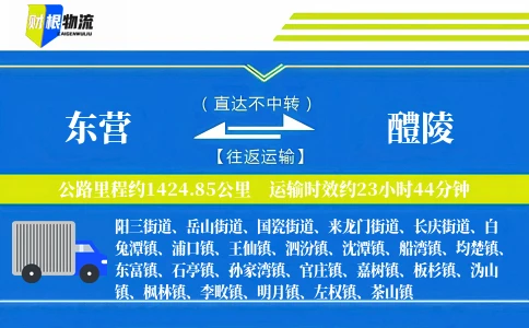 东营到醴陵物流公司